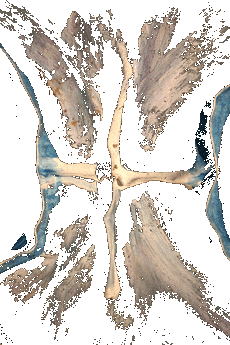 Blue and White Cross